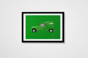 An Post Renault 4 Retro Art Print - Image 2