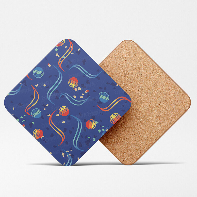 Dublin Bus Seat Pattern Coaster