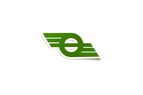 CIE Flying Snail Old Logo Glossy Sticker