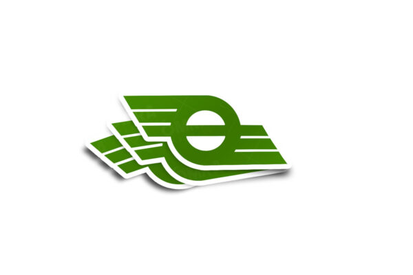 CIE Flying Snail Old Logo Glossy Sticker - Image 2