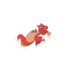 Cyril The Squirrel An Post Retro Glossy Sticker