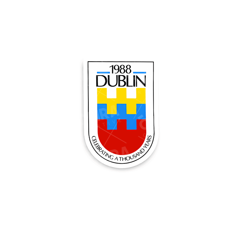 Dublin 1988 Millenium Glossy Sticker