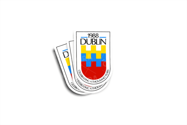 Dublin 1988 Millenium Glossy Sticker - Image 2