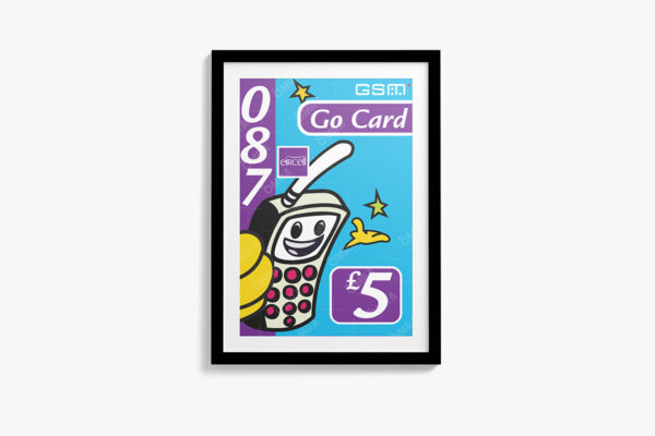 Eircell Ready To Go £5 Art Print