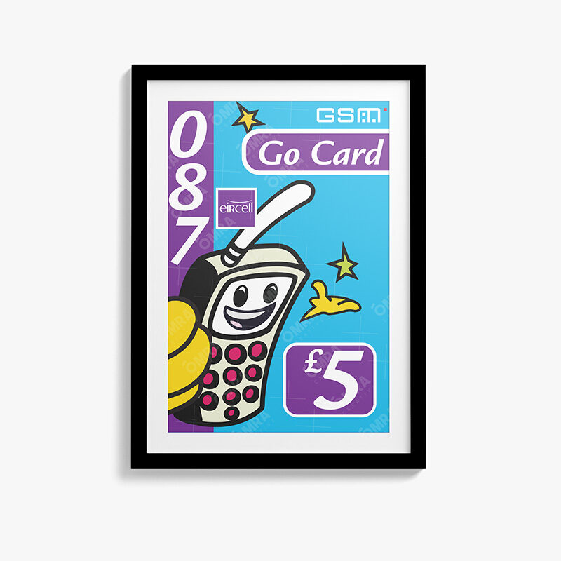 Eircell Ready To Go £5 Art Print