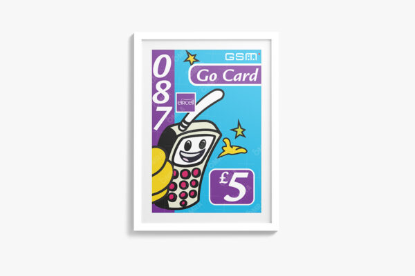 Eircell Ready To Go £5 Art Print - Image 2