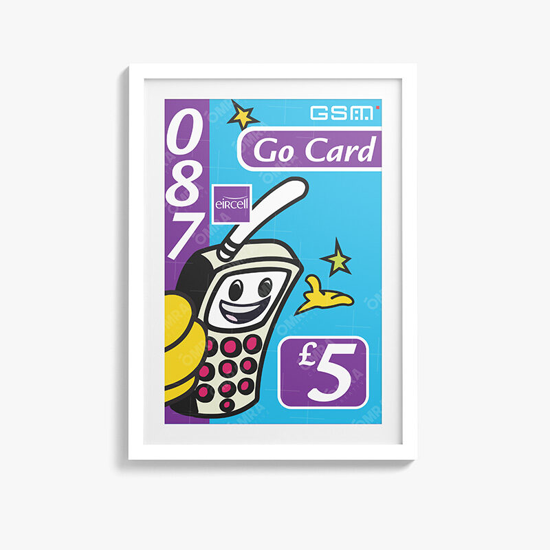 Eircell Ready To Go £5 Art Print