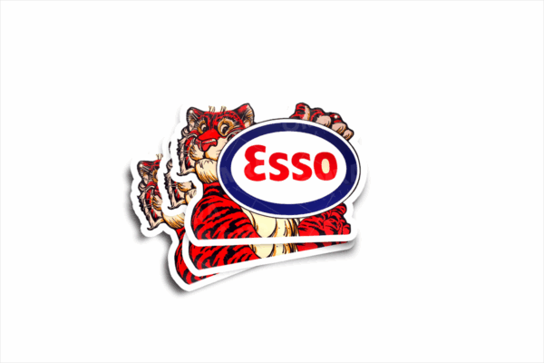 ESSO Tiger Glossy Sticker - Image 2