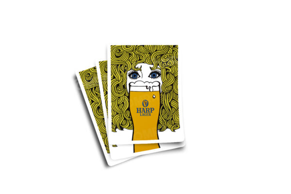 Harp Lager Tea Towel Design Glossy Sticker - Image 2