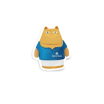 Henri Hippo Ulster Bank Retro Glossy Sticker