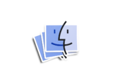 Apple Mac Macintosh Retro Finder Icon Glossy Sticker - Image 2