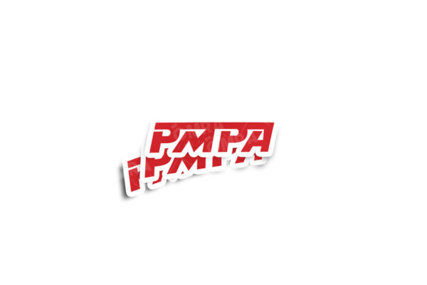 PMPA Insurance 1983 Retro Logo Glossy Sticker - Image 2
