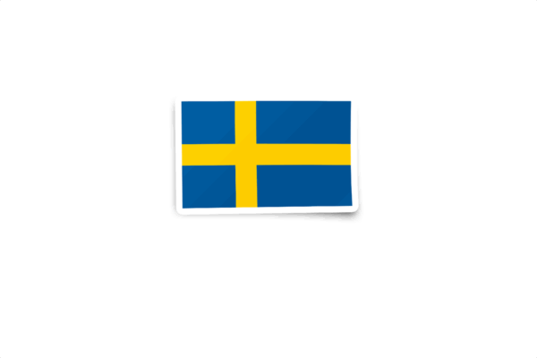 Sweden Swedish Flag Ireland Glossy Sticker