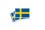 Sweden Swedish Flag Ireland Glossy Sticker - Image 2