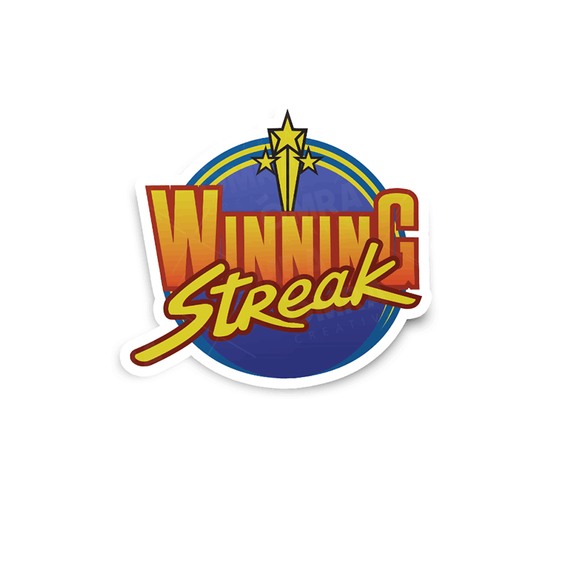 Winning Streak RTE TV Show 90s Glossy Sticker