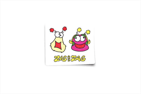Zig and Zag The Den Glossy Sticker