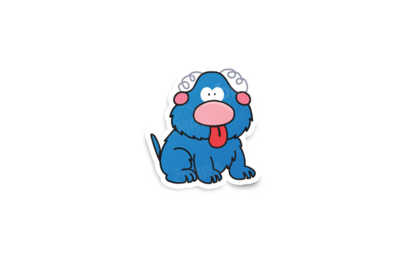 Zuppy The Den Dog Glossy Sticker