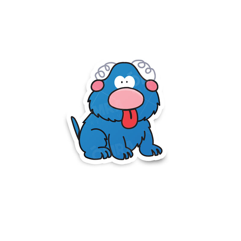 Zuppy The Den Dog Glossy Sticker