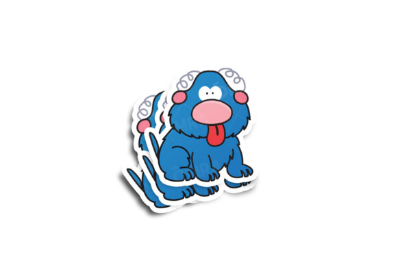 Zuppy The Den Dog Glossy Sticker - Image 2