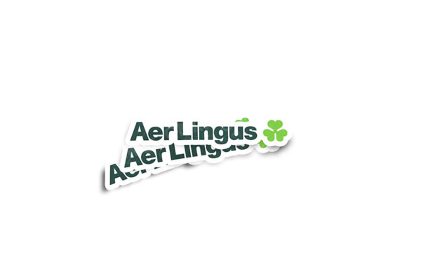 Aer Lingus 1974-1996 Glossy Sticker - Image 2