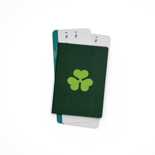 Aer Lingus Retro Shamrock Passport Cover