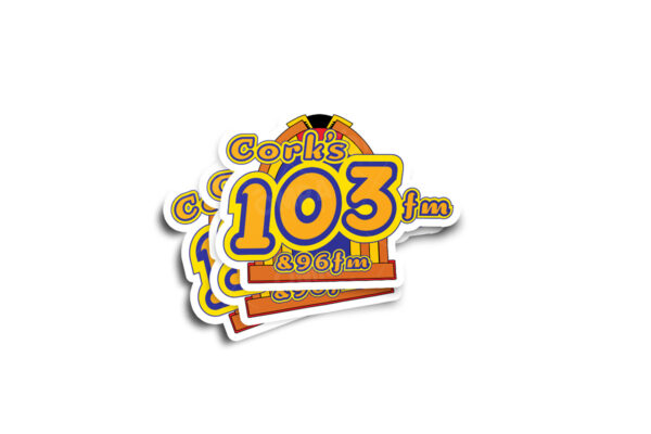 Corks 103FM Old Logo Glossy Sticker - Image 2