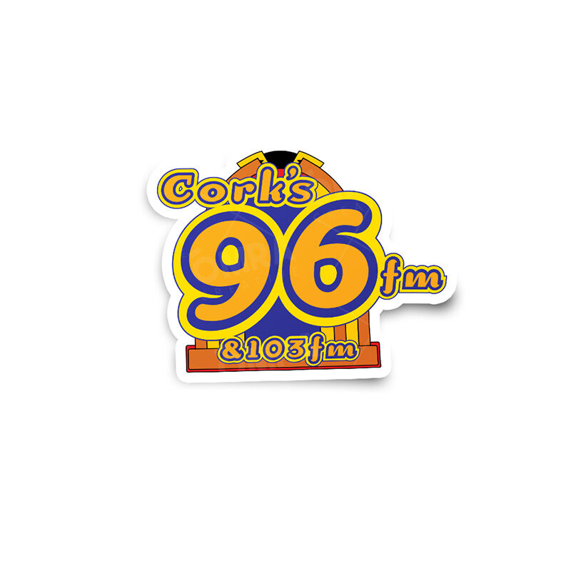 Corks 96FM Old Logo Glossy Sticker
