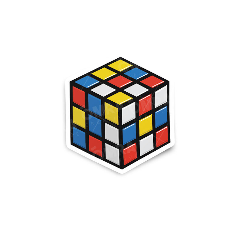 Puzzle Cube Glossy Sticker