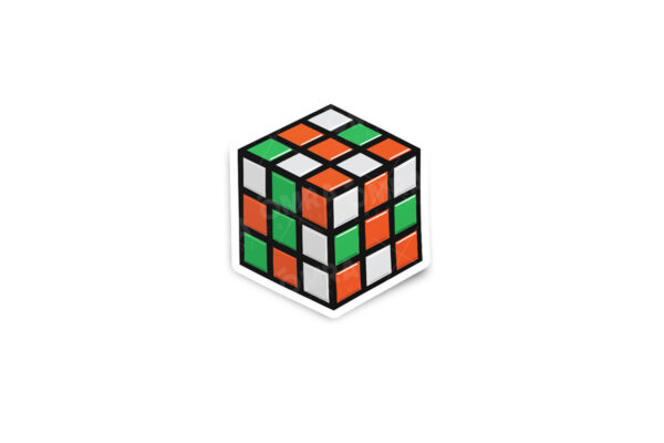 Puzzle Cube Glossy Sticker - Image 3