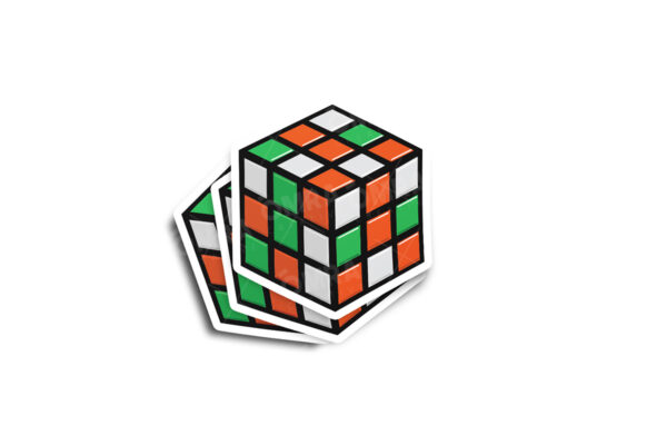 Puzzle Cube Glossy Sticker - Image 4
