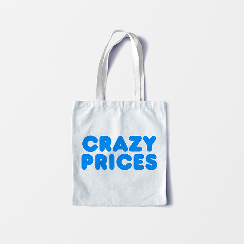 Crazy Prices Tote Bag