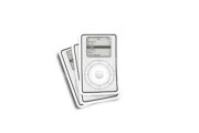 First Gen iPod Illustrated Glossy Sticker - Image 2