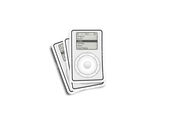 First Gen iPod Illustrated Glossy Sticker - Image 2