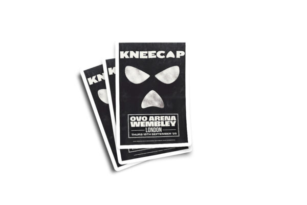 KNEECAP OVO Arena September Censored Gig Poster Glossy Sticker - Image 2
