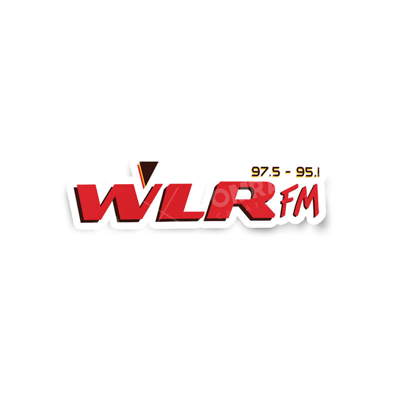 WLR FM 2000-2004 Classic Logo Glossy Sticker