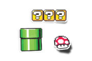 Retro Mario Sprite Pack Glossy Stickers