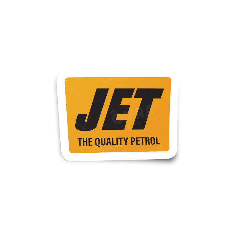 JET Petrol Vintage Glossy Sticker
