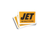 JET Petrol Vintage Glossy Sticker - Image 2