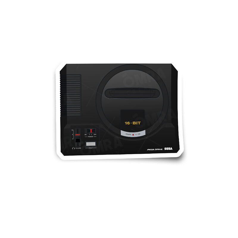 Megadrive Console Glossy Stickers