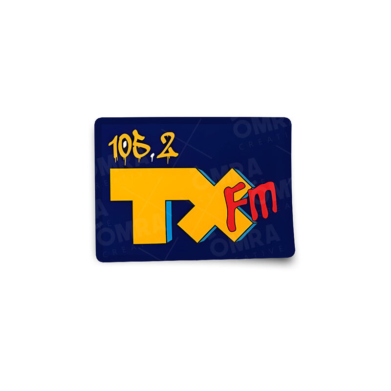 TXFM 105.2 Glossy Stickers