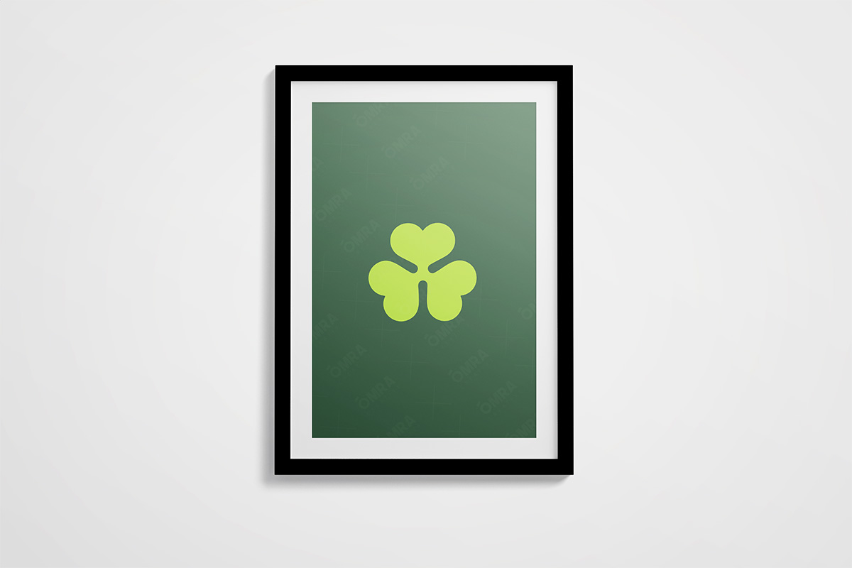 Aer Lingus Retro Shamrock Art Print - Image 3