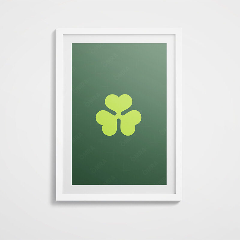 Aer Lingus Retro Shamrock Art Print