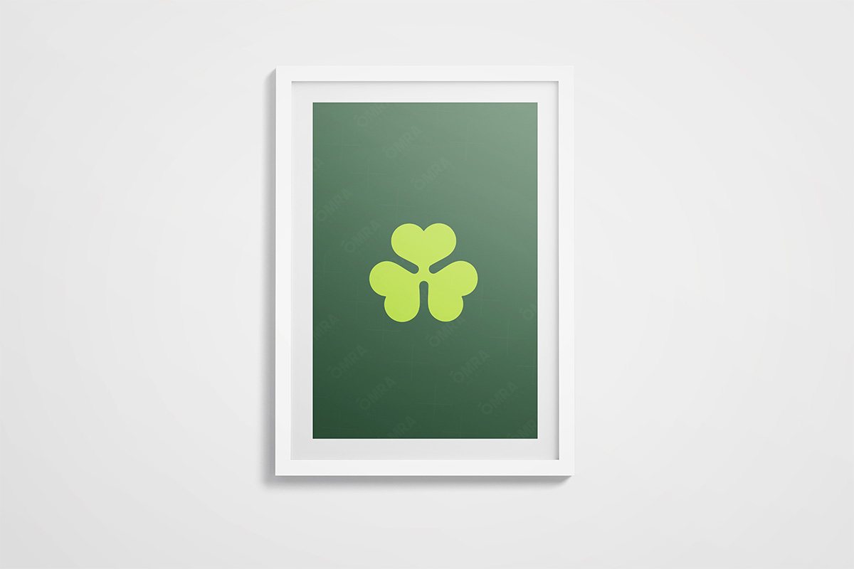 Aer Lingus Retro Shamrock Art Print