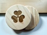 Aer Lingus Shamrock Wooden Engraved Coaster.