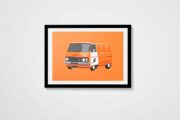 P&T Posts and Telegraph Van Art Print