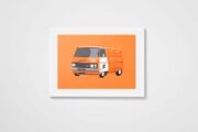 P&T Posts and Telegraph Van Art Print - Image 3