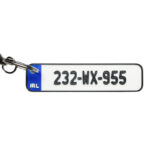 Personalised Irish 3D Reg Registration Plate Keyring