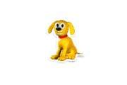 Windows XP Rover The Dog Glossy Stickers