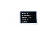 Castlevania Simons Quest "What A Horrible Night To Have A Curse" Text Box Glossy Stickers