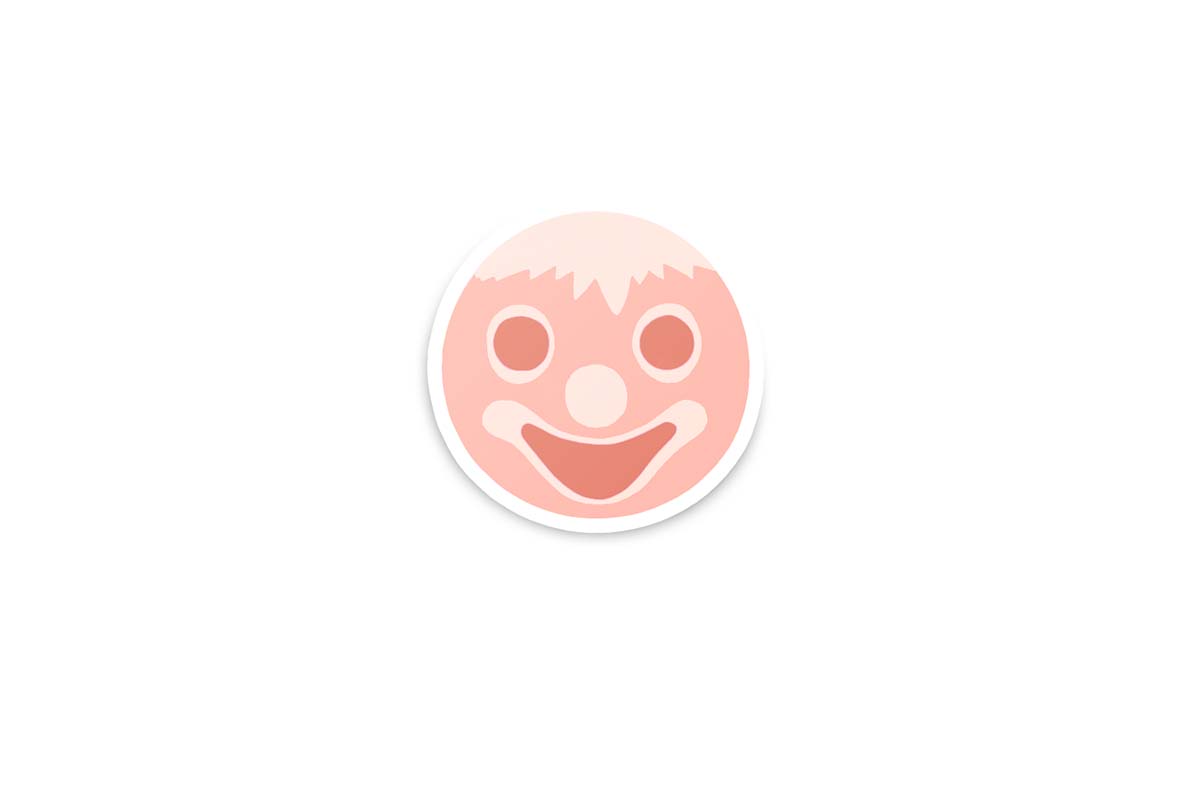 billyroll-sticker-1pk Billy Roll Sliced Ham Glossy Stickers - Image 1